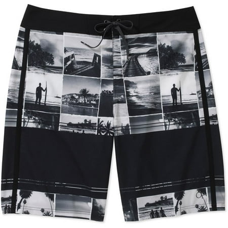Op Men's Photo Fixed Waist Board Short