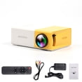 thumbnail image 3 of Yeacher Mini Projector Portable Video Projector Outdoor Movie Projector with HD USB AV Interfaces Remote Control 400 lux LED LCD Portable Home Theater Projector for Video TV Movie Party Game Outdoor, 3 of 8