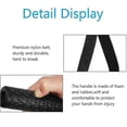 thumbnail image 4 of Hexagon Rubber Handle, Cable Machine Accessory Resistor Band (2 Pieces, Black), 4 of 5