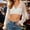 A3 White, variant on Womens Bavarian Oktoberfest Costume Tops Traditional Dirndl Blouse Cropped White Shirts White S
