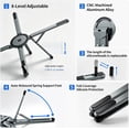 thumbnail image 4 of 3-in-1 Foldable Laptop Stand with Magnetic Phone Holder, 8-Level Adjustable Aluminum Riser, Portable Tablets Stand for MacBook, iPad, Dell, HP and Samsung, Office Accessories, 4"–16", Grey, 4 of 12