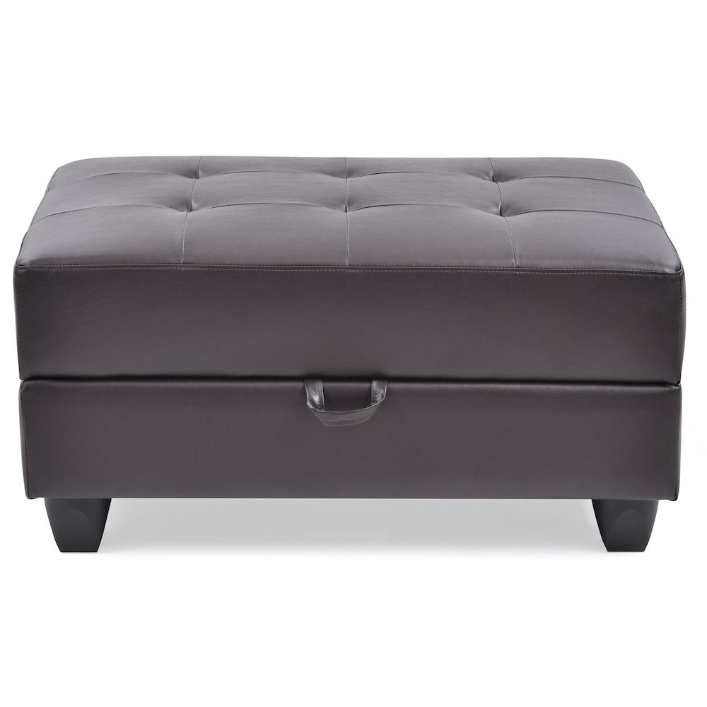 Glory Furniture Revere Ottoman in Cappuccino Color