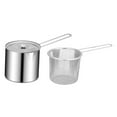 thumbnail image 3 of Lipstore Friteuse avec Panier Passoire Accessoire Polyvalent Durabilité Robuste Outil de Cuisson Acier Inoxydable avec Poignée Style B, 3 of 7
