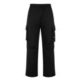 thumbnail image 3 of Eashery Taper Leg Cargo Pants for Men Cotton Cargo Work Pants Twill Jogger Pants Linen Pants Men (Black,XXL), 3 of 4