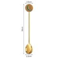 thumbnail image 3 of FNNMNNR Dessert Scoop Stir Ice Easy to Clean Durable Stainless Steel Mixing Spoon, 3 of 5