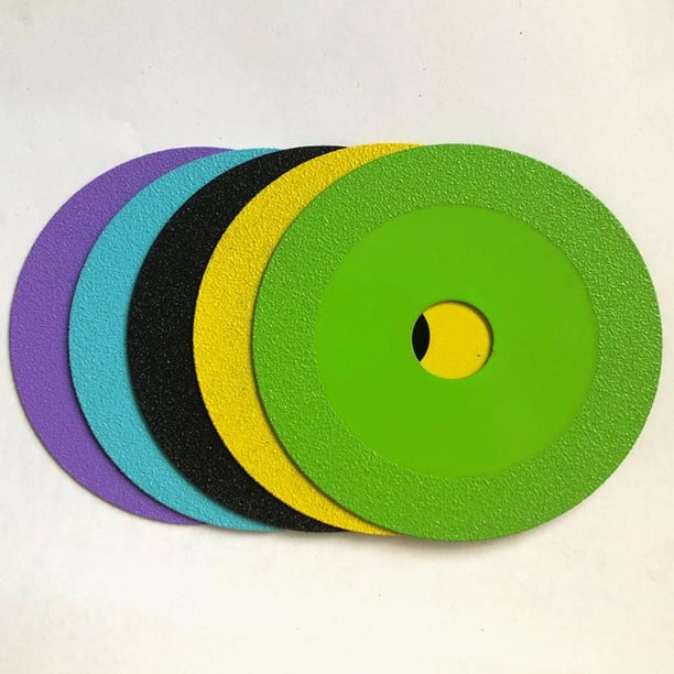 Hoja de sierra de diamante de 100 mm Kits de disco de corte de vidrio de jade de cerámica Herramienta de bricolaje (púrpura) Ndcxsfigh Para estrenar