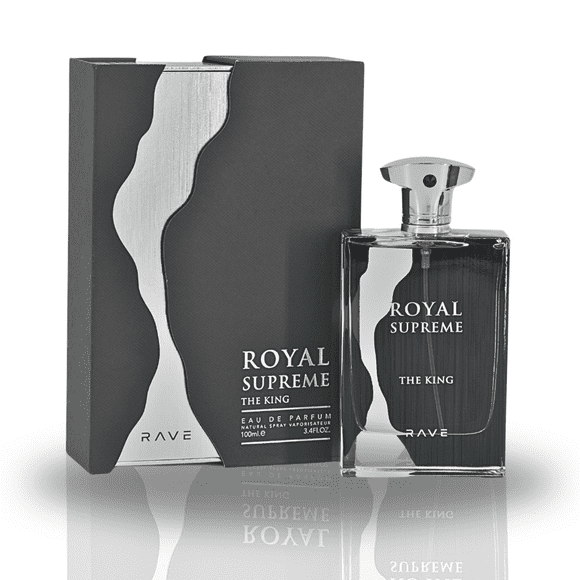 Royal Supreme The King EDP Spray 100ML (3.4 OZ) de RAVE, Eau de Cologne Longue Durée, Parfum pour Homme &amp; Femmes