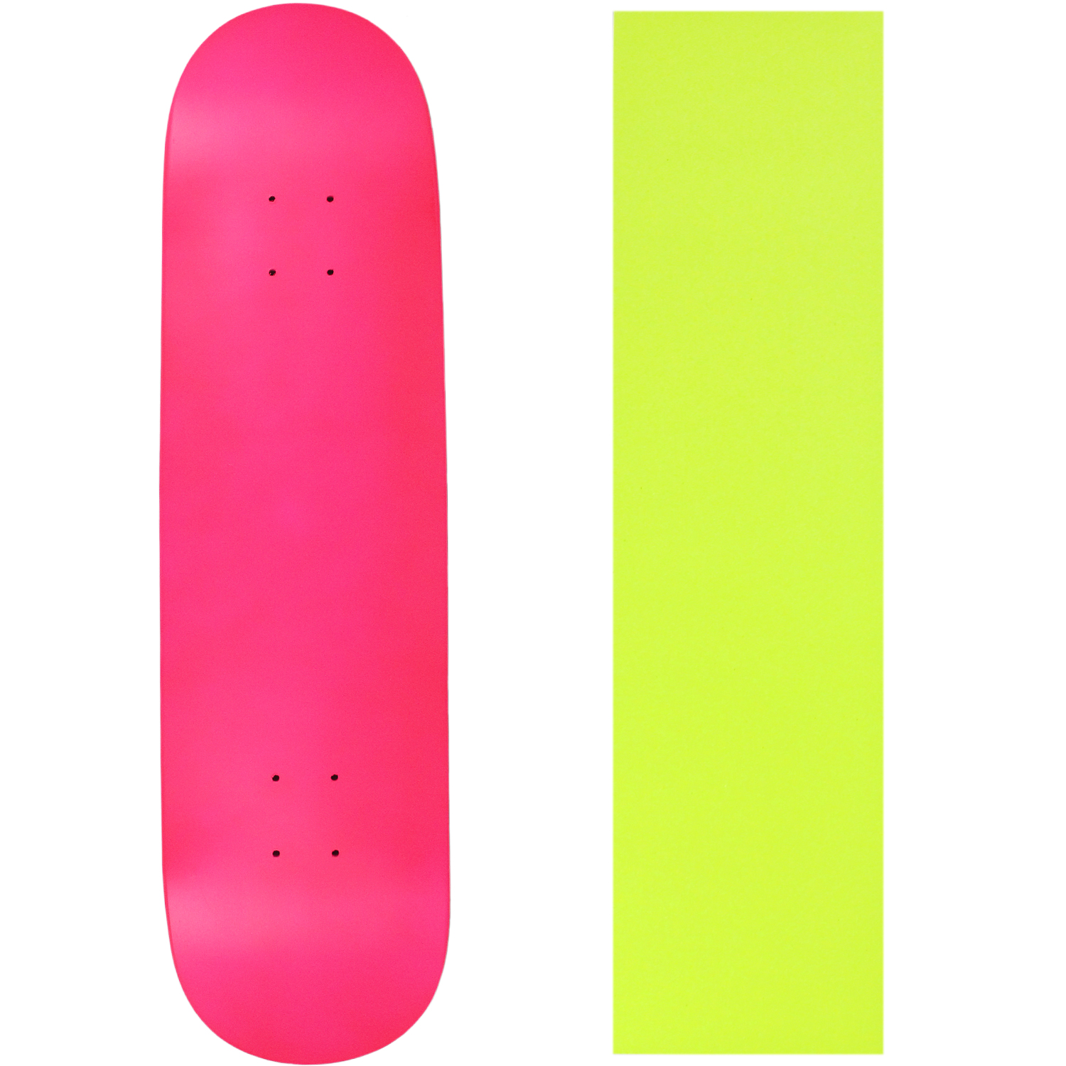 Skateboard Deck Pro 7-Ply Canadian Maple NEON PINK With Griptape 7.5" - 8.5" - image 1 of 1