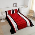 Geometric Bedding Set Red Black White Buffalo Plaid Comforter Set Twin ...
