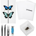 thumbnail image 1 of Insect Specimen Tools Kit, Butterfly Specimen Tools for Classroom Teaching, Including Insect Display Cases, Thin Tracing Papers, EVA Foam Pinning Boards, Insect Pins for Bugs Collection, 1 of 7