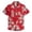 Red-Leaf Print, variant on BUWTTER Mens Shirts Printed Casual Short Sleeve Button Down Comfortable Daily Wear Beach Shirt for Business Red L