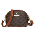 thumbnail image 3 of Bolso de hombro de diseñador 2024 con nuevo patrón para mujer, bolso cruzado portátil de color café de alta calidad, bolso circular clásico de moda, 3 of 5