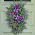 thumbnail image 5 of ufehgfjh Up to 60% off, Holiday Decorations, Purple Decorative Ring Clove Hyacinth Hydrangea Macrophylla Big Leaf Colorful Spring And Summer Garland Home Decoration Clearance, 5 of 6