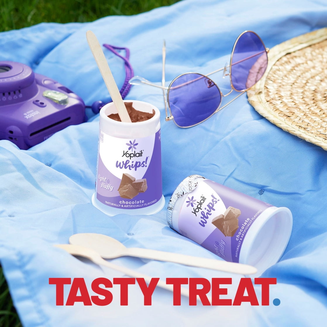 Yoplait Whips Yogurt Mousse, Chocolate Flavored, Gluten Free Snack, 4 OZ Yogurt Cup