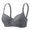 Dark Gray, variant on Strapless Bra for Women Front Closure - Women's Solid Color Backless Seamless Push-Up U-Shaped Beautiful Back Underwear Everyday Bras Army Green L