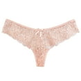 thumbnail image 4 of kamemir No Show Underwear for Women Women’s Natural Comfort Thong Underwear (Beige,S), 4 of 5