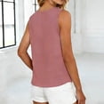 thumbnail image 5 of Admvng Women's Ruffle Trim V-Neck Sleeveless Blouse Elegant Flowy Tank Top for Work Casual Wear, 5 of 5