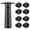 Black, variant on Wine Saver Vacuum Pump, Ongmies Pump with 6 Vacuum Wine Stoppers Wine Bottle Keep Wine Fresh Food Grade Silicone Wine Corks Fit Any Wine Bottles, Black