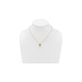 thumbnail image 4 of 14K Yellow Gold Floral Bead Pendant Necklace with Chain (17 inches), 4 of 6