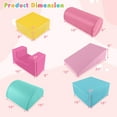 thumbnail image 3 of Gymax 6 PCS Kids Climber Play Set Indoor Foam Climb & Crawl Activity Blocks w/ Cover, 3 of 9