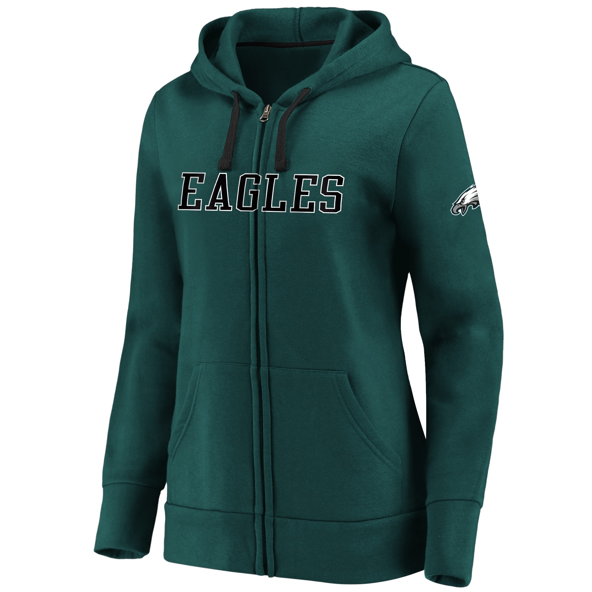 women's philadelphia eagles zip up hoodie