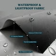 Anjee Blackout Blinds for Windows Bedroom, Portable DIY 100% Blackout Curtains, Room Darkening Blackout Shades, 118"x57"
