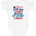 thumbnail image 3 of Inktastic Military Land is Free Mommy is Brave Boys or Girls Baby Bodysuit, 3 of 5