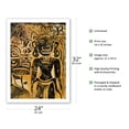 thumbnail image 2 of Tahitian Idol - The Goddess Hina - From an Original Color Woodblock Print by Paul Gauguin c.1894 - Bamboo Fine Art 290gsm Paper Print (Unframed) 24x32in, 2 of 4