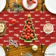 thumbnail image 4 of Red Xmas Tree Christmas Table Runner, Seasonal Winter Kitchen Dining Table Decoration for Home Party Decor 13x48 Inch, 4 of 6