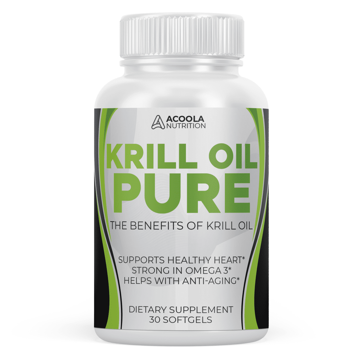Acoola Krill Oil Pure with EPA, DHA, Astaxanthin and Phospholipids