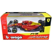 Ferrari F1-75 #55 Carlos Sainz "Giallo Modena" Formula One F1 Italian GP (2022) "Formula Racing" Series 1/43 Diecast Model Car by Bburago