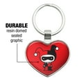 thumbnail image 3 of Harley Quinn Cute Chibi Character Keychain Heart Love Metal Key Chain Ring, 3 of 8