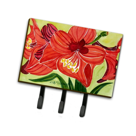 Carolines Treasures 6055TH68 Flower - Amaryllis Leash or Key Holder Triple multicolor