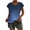 Navy, variant on Sexlip Womens Short Sleeve Blouse Gradient Print Crew Neck Loose Sleeve Soft Fabric Relaxed Silhouette for Weekend Gatherings Blue L