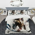 thumbnail image 2 of Designart "USA Hockey Player in Full Action VI" Modern Bedding Covert Set - Sport Hockey Blue Sports Bed Set With 2 Shams, 2 of 6