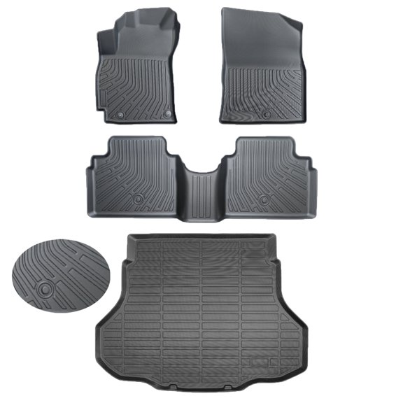 Canvcle Floor Mats for Hyundai Elantra & Elantra N (Fit for Fuel & Hybrird) 2021-2025 2026 All Weather Floor Mat for Elantra Accessories Heavy Duty Carpet Protection