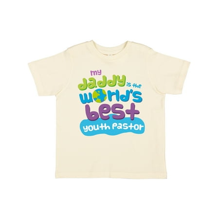 

Inktastic My Daddy is the World’s Best Youth Pastor Gift Toddler Boy or Toddler Girl T-Shirt