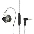 thumbnail image 1 of pitrice QKZ Wired Earphone In-ear Type Gaming Headphone Detachable HiFi Stereo Sound Headset with Microphone, Black, 1 of 9