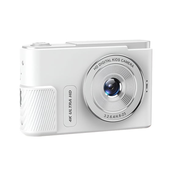 GJX White Mini Digital Camera for Travel,Vlogging,and Life Recording