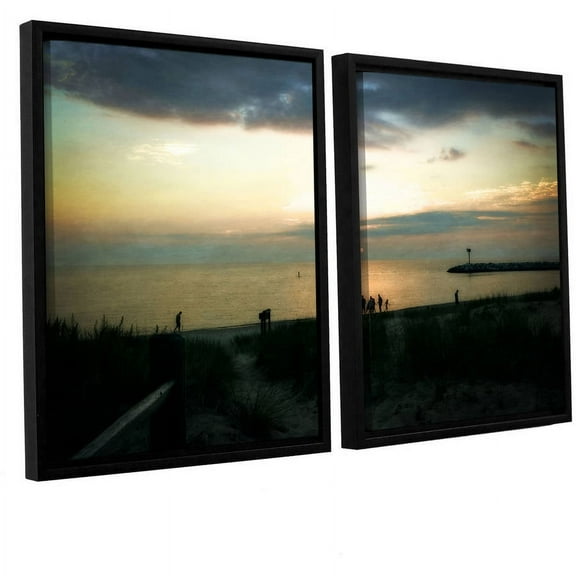 ArtWall Kevin Calkins "Last Night" 2-Piece Floater Framed Canvas Set