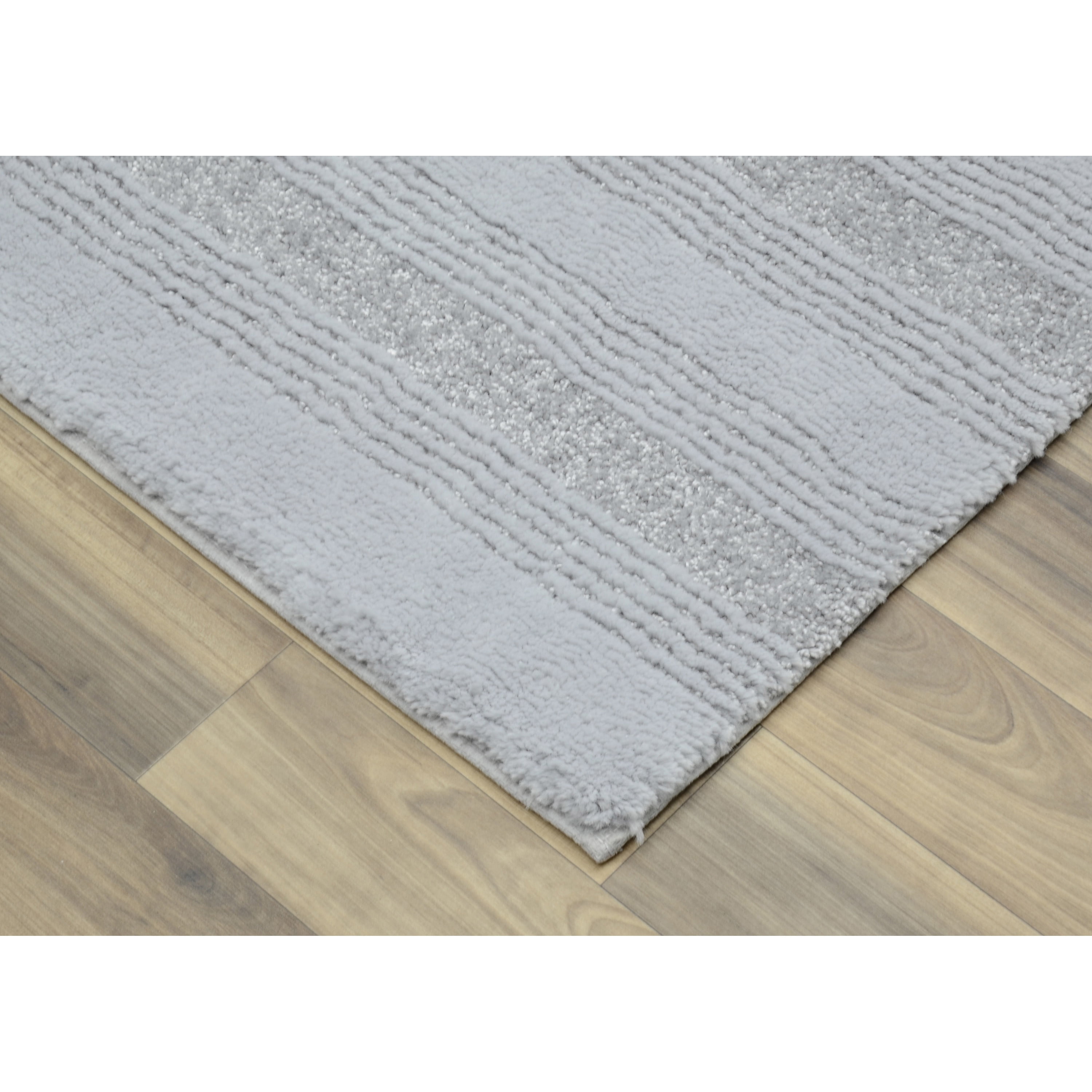 Garland Rug Essence Washable Nylon Platinum Gray Bath Rug, 30" x 50"