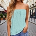 thumbnail image 2 of Fgnfyis Women Tank Tops Casual Stretch Camisole Top Comfortable Relaxed Fit Solid Color Sleeveless Tank Shirt for Everyday Wear Vest Women's Tops Sky Blue L, 2 of 5