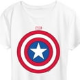 thumbnail image 3 of Marvel Captain America - Logo Shield - Women's Short Sleeve Graphic T-Shirt, 3 of 5