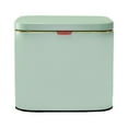 thumbnail image 1 of relayinert Hanging Stainless Steel Garbage Bin Effortless Waste Disposal In Kitchen 4L light green, 1 of 6