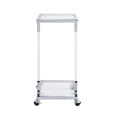 thumbnail image 6 of Tcbosik C-Shape Side Table with Glass-Top, Movable Acrylic End Desk for Living Room, Silver, 6 of 9