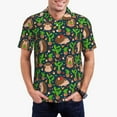 thumbnail image 1 of Fotbe Cute Hedgehogs Cactus Blue Camiseta Polo de Golf para Hombre con Estampado – Camisa Deportiva Transpirable con Cuello Abotonado-Large, 1 of 6