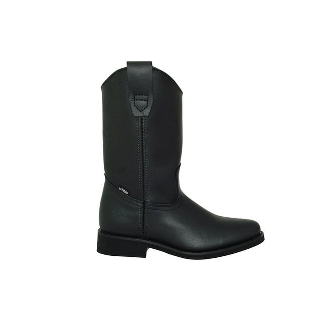 Bota De Trabajo Establo 512 De Piel Con Tacón Caballero Color Negro