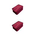 thumbnail image 2 of Bolsa de almacenamiento para zapatos Bewildely Nylon Vino rojo 2piezas, 2 of 6