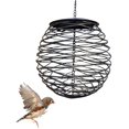 thumbnail image 2 of Bird Suet Feeders for Outside - Squirrel Proof Bird Feeder | Metal Large Capacity Wild Bird Outdoor Feeder Suitable for Suet Cake, Ball Mesh Bird Feeder, 2 of 7