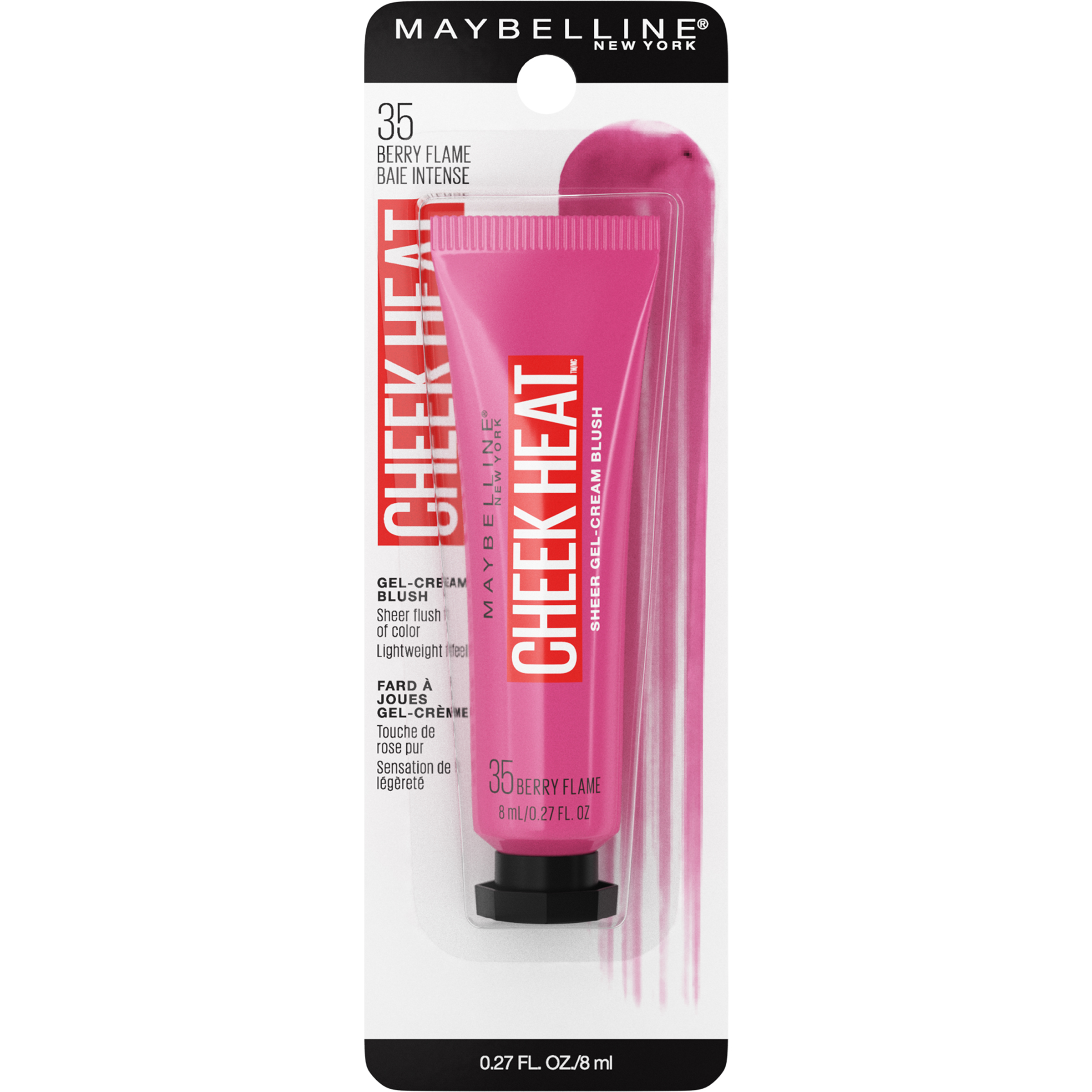 Maybelline Cheek Heat Gel-Cream Blush, Face Makeup, Berry Flame, 0.27 fl oz - image 3 of 12